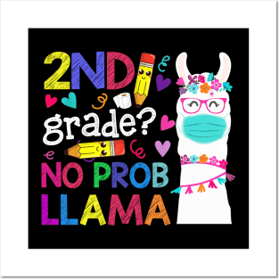 Quarantine Llama 3rd Grade 2020 School Social Distance Shirt Funny Back To School Gifts Posters and Art